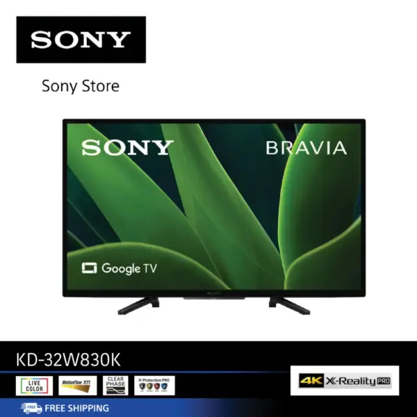 SONY KD-32W830K (32 นิ้ว) (HD Ready) | High Dynamic Range (HDR) | สมาร์ททีวี (Google TV)