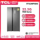 TCL ตู้เย็น Side by Side P650 Series ขนาด 22.3Q/631L Grey Metal Door ระบบ Inverter ละลายน้ำแข็งอัตโนมัติ รุ่น RT62MPSBG แผงควบคุมระบบดิจิตอล ประหยัดไฟ [ผ่อน 0% นาน 10 เดือน]