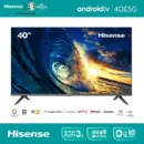 Hisense TV ทีวี 40 นิ้ว LED FHD Android TV Wifi Google assistant & Netflix & Youtube USB Free Voice search Remote (รุ่น 40E5G)